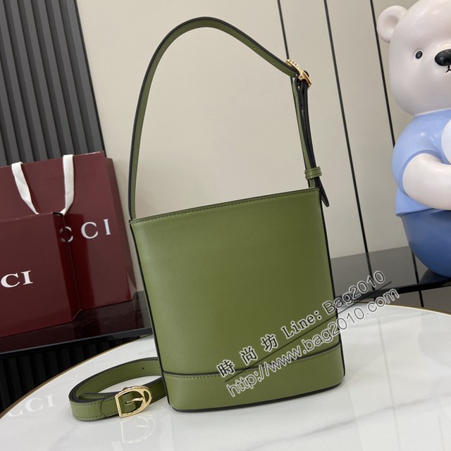 Gucci專櫃古馳2025春夏系列最新款檔案桶包手提單肩斜挎女包 jh2611型號：833665